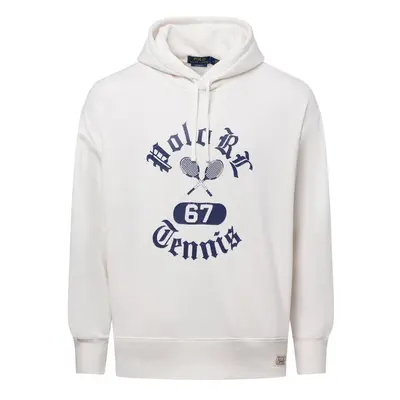 Polo Ralph Lauren Męski sweter z kapturem Mężczyźni Bawełna biały jednolity