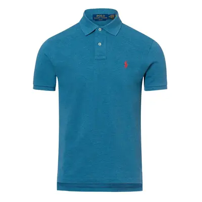 Polo Ralph Lauren Męska koszulka polo Mężczyźni Bawełna niebieski|pomarańczowy jednolity
