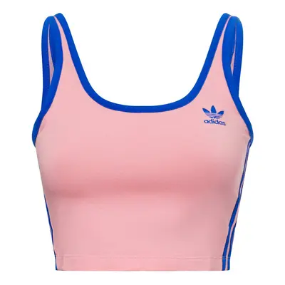 adidas Originals Damski crop top - stanik Kobiety Bawełna różowy jednolity