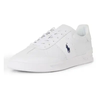 Polo Ralph Lauren Męskie skórzane buty sportowe - Aera Mężczyźni skóra biały jednolity