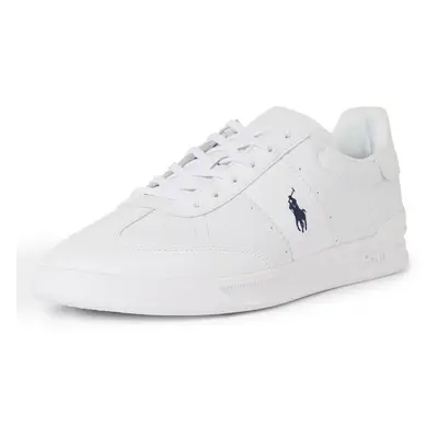 Polo Ralph Lauren Męskie skórzane buty sportowe - Aera Mężczyźni skóra biały jednolity