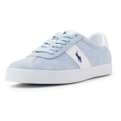 Polo Ralph Lauren Męskie skórzane buty sportowe Mężczyźni skóra niebieski jednolity
