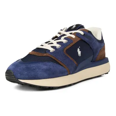 Polo Ralph Lauren Męskie buty sportowe z zawartością skóry Mężczyźni skóra niebieski|brązowy jed