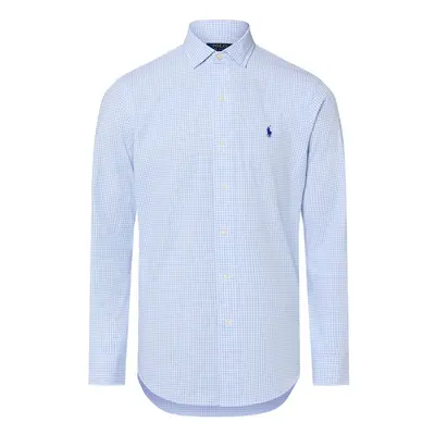 Polo Ralph Lauren Męska koszula biznesowa Mężczyźni Modern Fit Bawełna niebieski w kratkę