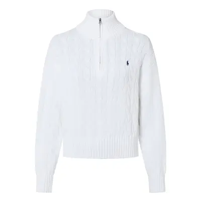 Polo Ralph Lauren Sweter damski z dzianiny Kobiety Bawełna biały jednolity