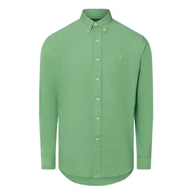 Polo Ralph Lauren Męska koszula casual Mężczyźni Regular Fit Bawełna zielony jednolity