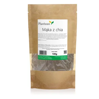 Mąka z nasion szałwii hiszpańskiej (Salvia hispanica) odtłuszczona - mąka z Chia 100g