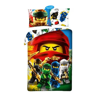 Pościel bawełna 140x200 Lego Ninjago 895BL