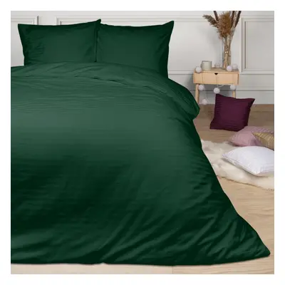 Pościel satynowa 140x200 Vivario Dark Green Darymex