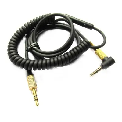 Kabel audio z mikrofonem do słuchawek Marshall Major II III czarny