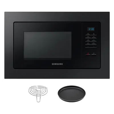 Samsung MG23A7013CB, Kuchenka mikrofalowa do zabudowy z grillem, 23 l