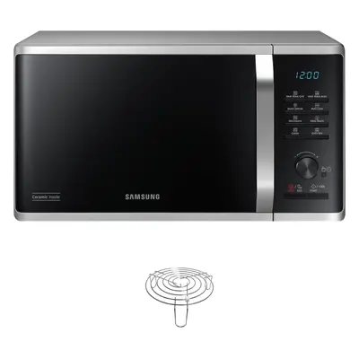 Samsung MG23K3575AS, Kuchenka mikrofalowa z grillem i emalią ceramiczną, 23 l