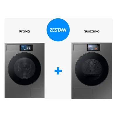 Samsung Zestaw Pralka Bespoke AI 9kg WF90F09C4SU4 + Suszarka Bespoke AI 9kg DV90F09F4SU4