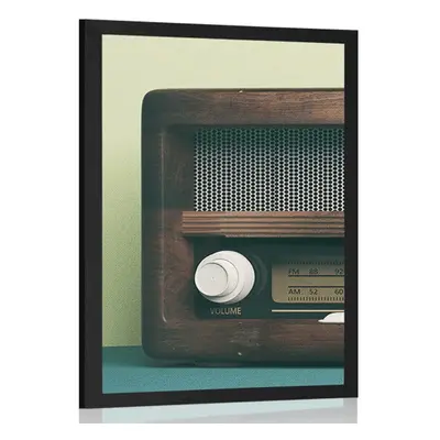 Plakat  retro radio