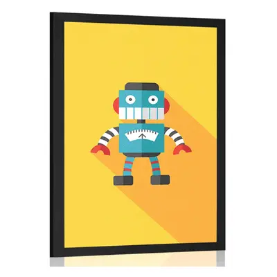 Plakat wesoły robot