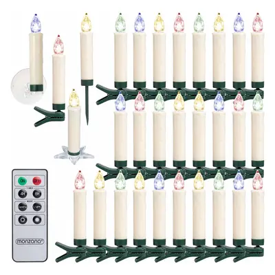 Lampki Choinkowe 30x LED Pilot 52cz. Bezprzewodowe Kolorowe