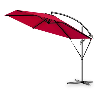 Parasol ogrodowy Czerwony Aluminiowy Ø300cm