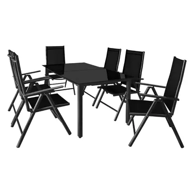 Zestaw mebli ogrodowych Bern 7 cz Antracyt Aluminium