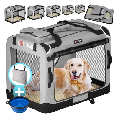 Transporter dla psa Szary M 60x42x44cm