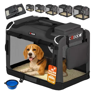 Transporter dla psa L 70x52x50 Antracyt