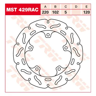 TRW Lucas Tarcza hamulcowa MST429RAC,sztywny