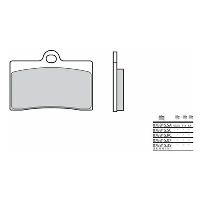 Brembo S.p.A. Szosowe klocki hamulcowe węglowo-ceramiczne - 07BB1507