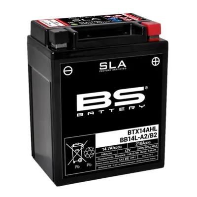 BS Battery Fabrycznie aktywowany bezobsługowy akumulator SLA - BTX14AHL / BB14L-A2 / B2, Rozmiar