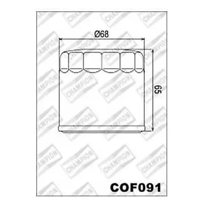 CHAMPION Filtr oleju do TRIUMPH COF091