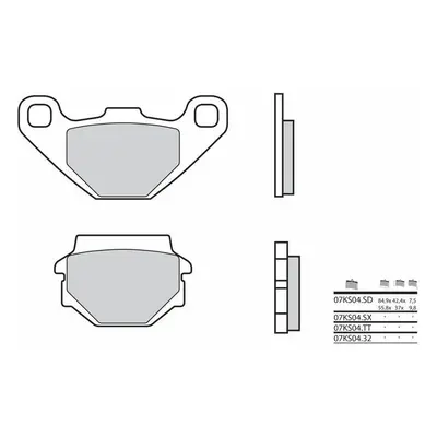 Brembo S.p.A. Klocki hamulcowe Off-Road spiekane metalowe - 07KS04SX