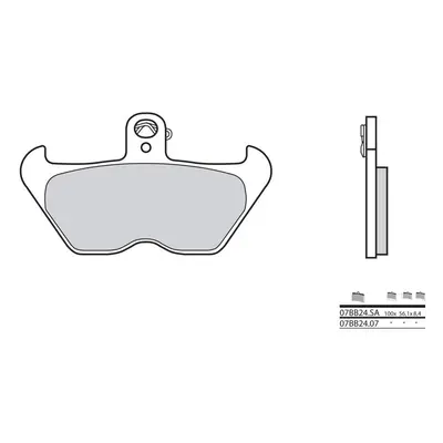 Brembo S.p.A. Spiekane klocki hamulcowe metalowe - 07BB24LA