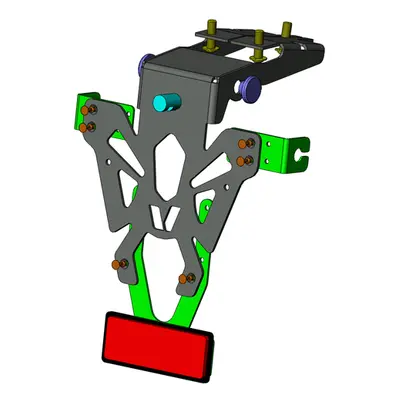 V PARTS Czarny uchwyt na tablicę Honda CB650F, czarny