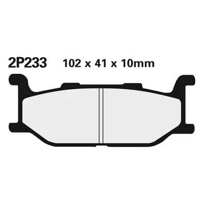 NISSIN Półmetalowe klocki hamulcowe - 2P-233NS