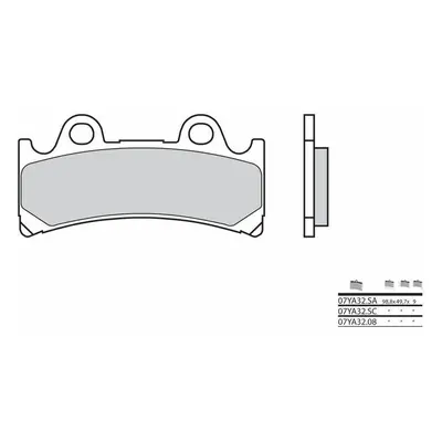 Brembo S.p.A. Metalowe spiekane klocki hamulcowe - 07YA32SA