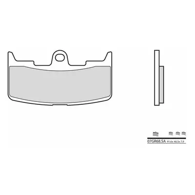 Brembo S.p.A. Spiekane metalowe klocki hamulcowe - 07GR68SA