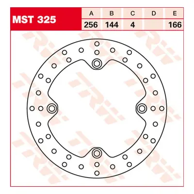 TRW Lucas Tarcza hamulcowa MST325, sztywna