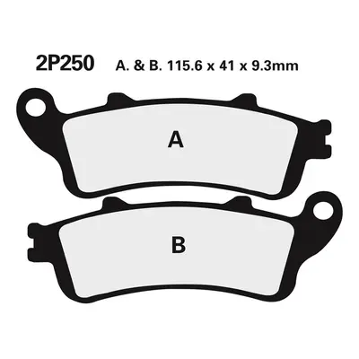 NISSIN Klocki hamulcowe szosowe / Off-Road spiekane metalowe - 2P-250ST-F2