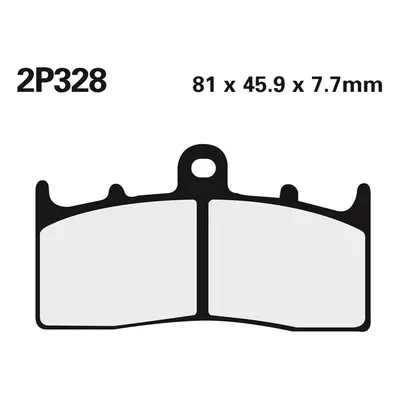 NISSIN Klocki hamulcowe szosowe / Off-Road spiekane metalowe - 2P-328ST