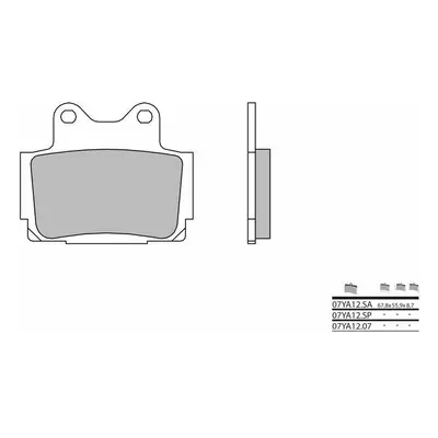 Brembo S.p.A. Metalowe klocki hamulcowe spiekane - 07YA12SP