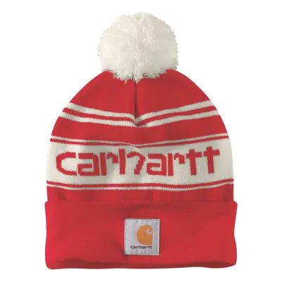 Carhartt Knit Cuffed Logo Czapka zimowa, czerwony dla ty