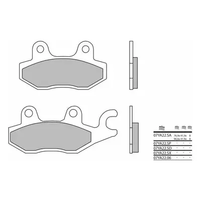 Brembo S.p.A. Metalowe klocki hamulcowe spiekane - 07YA22SP