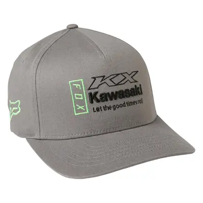 FOX Kawasaki Flexfit Czapka, szary, Rozmiar dla ty