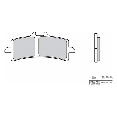 Brembo S.p.A. Klocki hamulcowe węglowo-ceramiczne - 07BB37RC