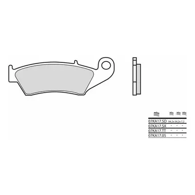 Brembo S.p.A. Szosowe klocki hamulcowe węglowo-ceramiczne - 07KA1705