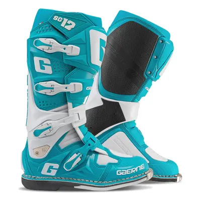 Gaerne SG-12 Buty motocrossowe, biały-turkusowy, Rozmiar 41