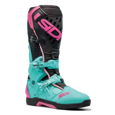 Sidi Crossair Buty motocrossowe, czarny-różowy-zielony, Rozmiar 44