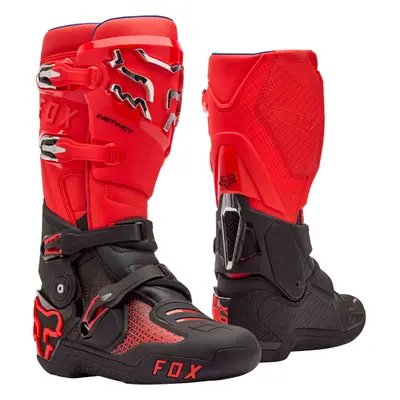 FOX Instinct Buty motocrossowe, czarny-czerwony, Rozmiar 48
