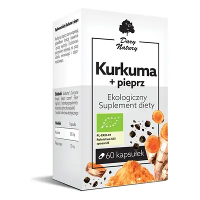 Kurkuma + Pieprz EKO Dary Natury, 60 kaps.