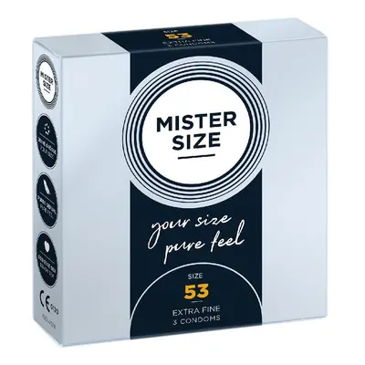 Mister Size Condoms prezerwatywy dopasowane do rozmiaru 53mm 3szt.