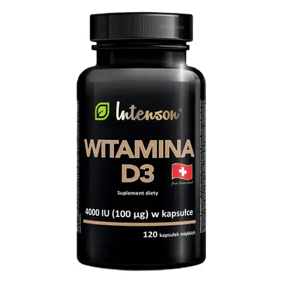 Intenson Witamina D3 4000 IU suplement diety 120 kapsułek