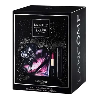 Lancome La Nuit Tresor zestaw woda perfumowana spray 50ml + L' Absolu Rouge Matte pomadka do ust